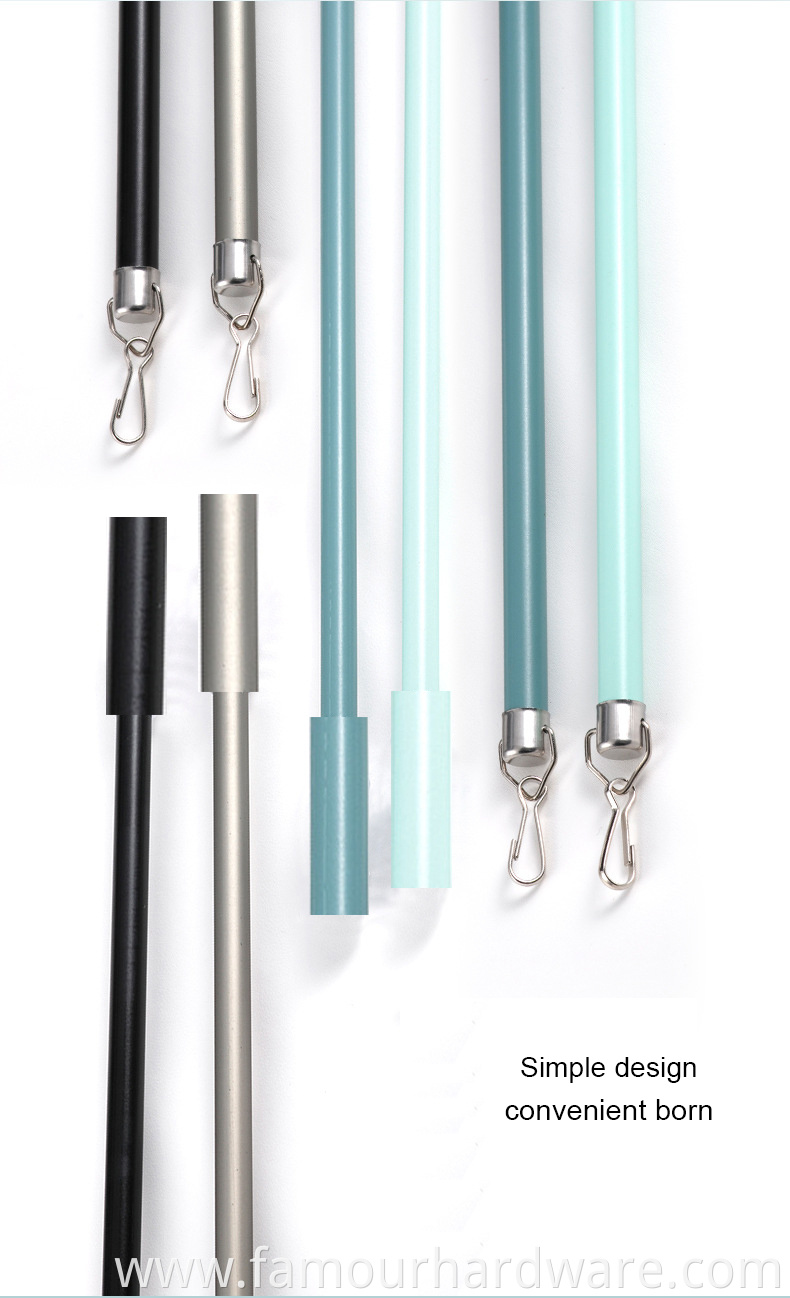 Curtain acrylic draw Curtain Rods